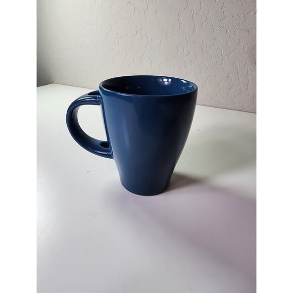 WORLD MARKET Dark Country Blue Medium Sized Coffee Mug No Spoon - Picture 3 of 8